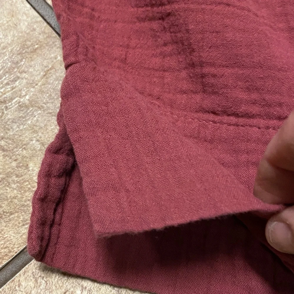 Coldwater Creek 3X Comfy Cotton Burgundy Capris Stretchy Casual Athleisure - Picture 10 of 11